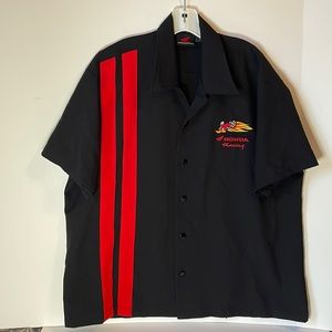 Honda Racing Men's Large ( oversized like a 2X ) Button Down Shirt  Embroidered